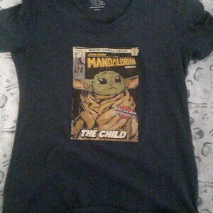Medium Womens Star Wars The Child T Shirt-Good Condition